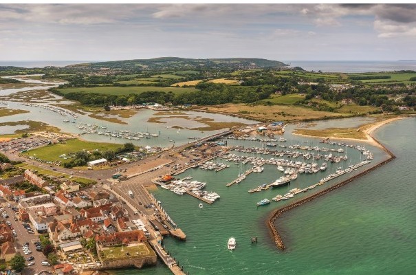 Aerial view of Yarmouth Harbour